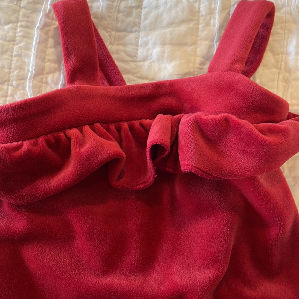 Red Ruffled Kids One Piece - Picture 9 of 11
